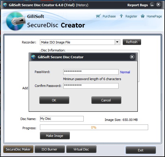 GiliSoft Secure Disc Creator 8.4 download the last version for apple